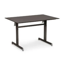 120cm Anthrazit Gartentisch Klappbar - Clures Gartentisch