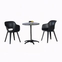 2-Sitzer Balkonset Mit Rundem Tisch 60cm - Balkonset Ruga