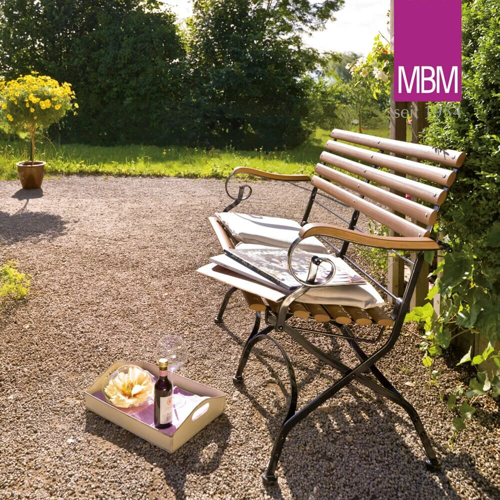 2-Sitzer Gartenbank Aus Schmiedeeisen & Resysta - Landhaus Stil - MBM - Bank Brazil 4 2-Sitzer Gartenbank Aus Schmiedeeisen & Resysta - Landhaus Stil - MBM - Bank Brazil – Bild 2