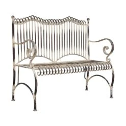 2-Sitzer Gartenbank Aus Schmiedeeisen Romantisch - Yacine