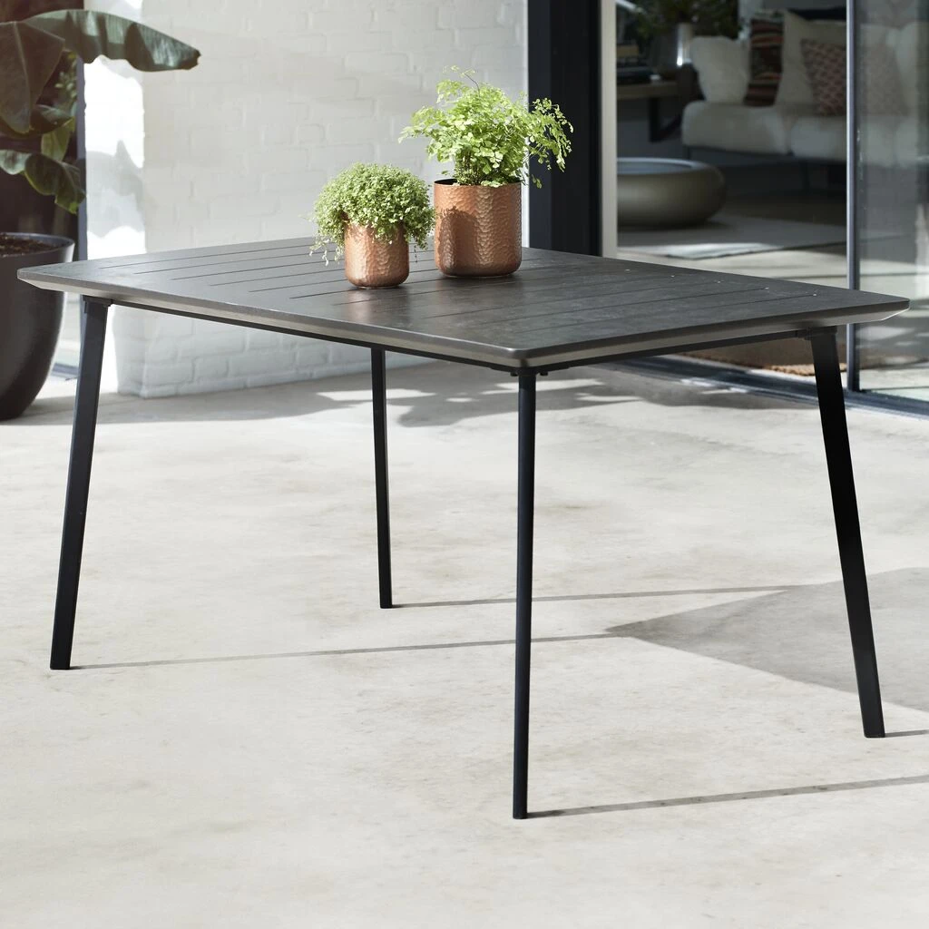 6-Sitzer Essecke In Metalloptik Aus Vollkunststoff - Antikra 3 6-Sitzer Essecke In Metalloptik Aus Vollkunststoff - Antikra