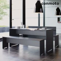 8-Sitzer Möbelgruppe Mit Bänken Aus HPL - Riva Gartenmöbel