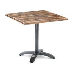 80cm Klapptisch Mit Dekor Und Anthrazitgestell - Tisch Ligu Anthrazit