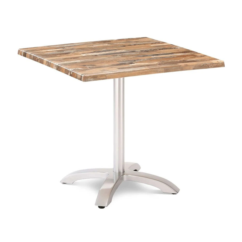 80cm Klapptisch Mit Dekor Und Silbergestell - Tisch Ligu Silber 3 80cm Klapptisch Mit Dekor Und Silbergestell - Tisch Ligu Silber