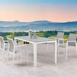 Alu Gartengarnitur Für 4 Personen Mit Keramik - Spirabilis Möbel