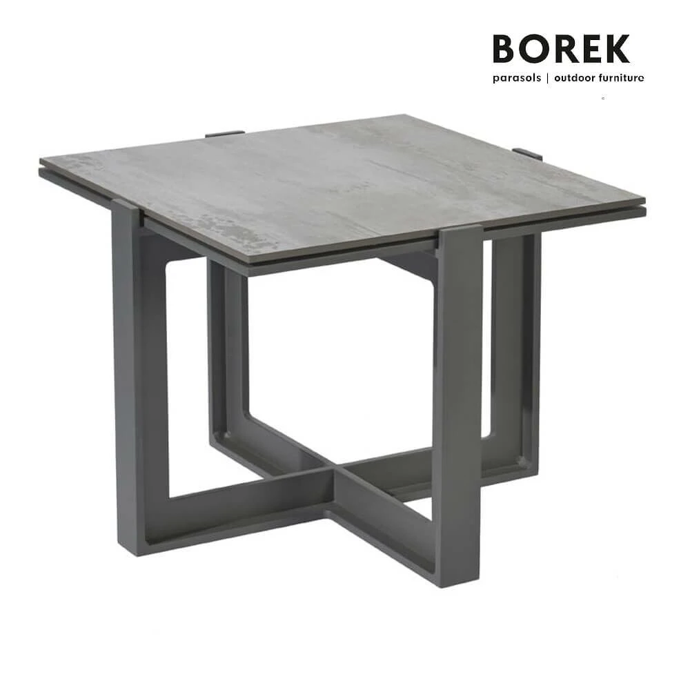Alu-Gartentisch Von Borek Mit Dektonplatte - Beistelltisch Faro 3 Alu-Gartentisch Von Borek Mit Dektonplatte - Beistelltisch Faro