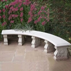 Antik Garten Steinbank Halbrund - Oxford Park