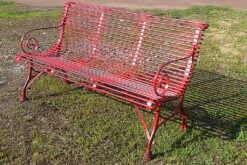 Antik Gartenbank 3-Sitzer Aus Schmiedeeisen - Isidore -Gartentis Verkaufe antik gartenbank 3 sitzer aus schmiedeeisen isidore3