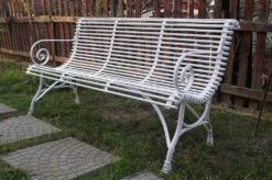 Antik Gartenbank 3-Sitzer Aus Schmiedeeisen - Isidore -Gartentis Verkaufe antik gartenbank 3 sitzer aus schmiedeeisen isidore4