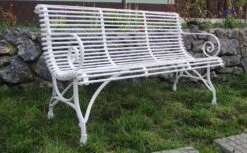 Antik Gartenbank 3-Sitzer Aus Schmiedeeisen - Isidore -Gartentis Verkaufe antik gartenbank 3 sitzer aus schmiedeeisen isidore5