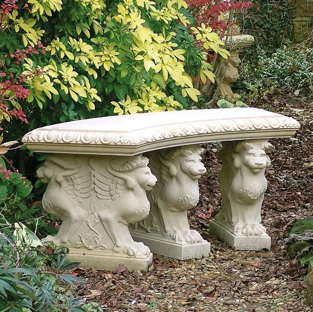 Antik Gartenbank Stein Rund - Newgale Park 3 Antik Gartenbank Stein Rund - Newgale Park