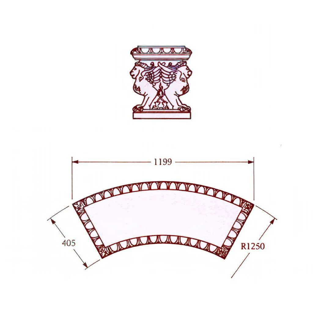 Antik Gartenbank Stein Rund - Newgale Park 4 Antik Gartenbank Stein Rund - Newgale Park – Bild 2