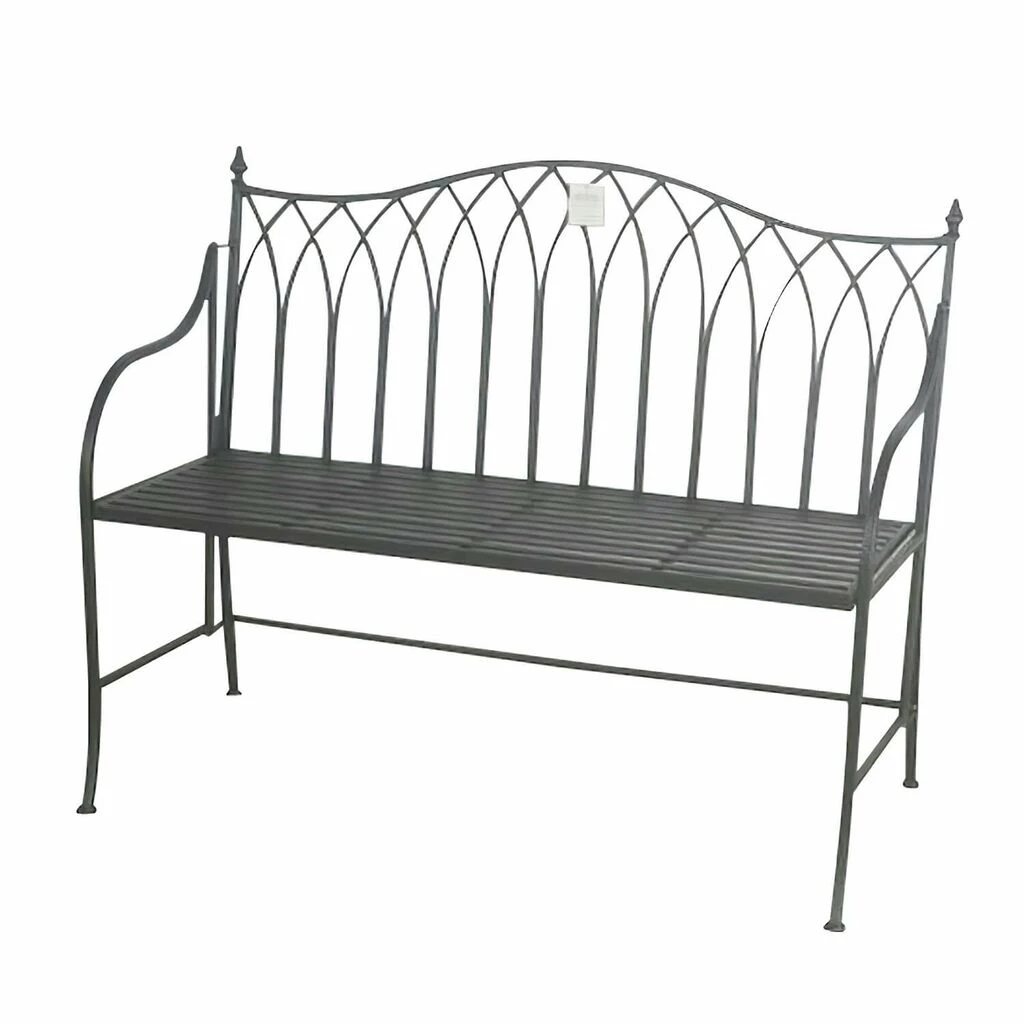 Antike 2-Sitzer Gartenbank Aus Metall Mit Antikfarbe - Baramo 3 Antike 2-Sitzer Gartenbank Aus Metall Mit Antikfarbe - Baramo