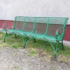 Antike Gartenbank 4-Sitzer Aus Schmiedeeisen - Donatien