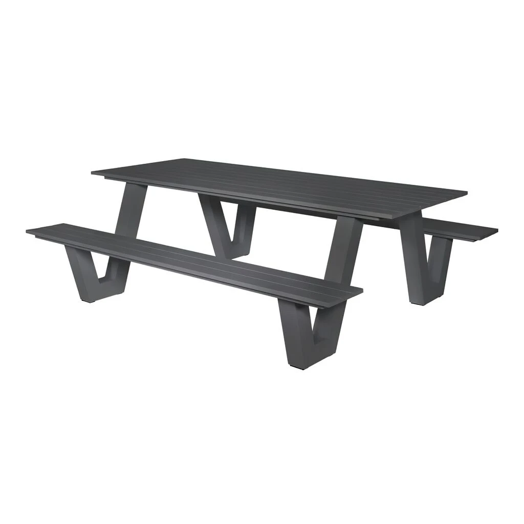 Bank-Tisch-Sitzgruppe Aus Alu Für Bis Zu 8 Personen - Bankgruppe Gloso 3 Bank-Tisch-Sitzgruppe Aus Alu Für Bis Zu 8 Personen - Bankgruppe Gloso