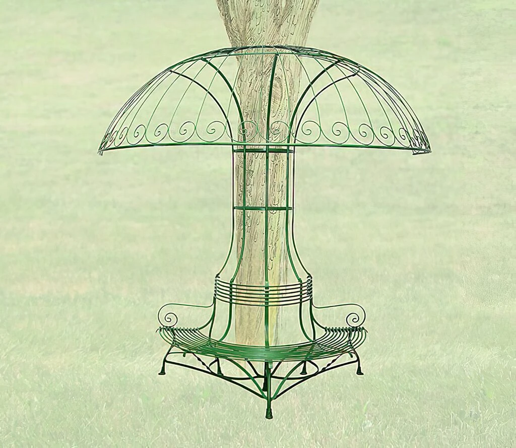 Baumbank Aus Schmiedeeisen Französisch - Caline 4 Baumbank Aus Schmiedeeisen Französisch - Caline – Bild 2