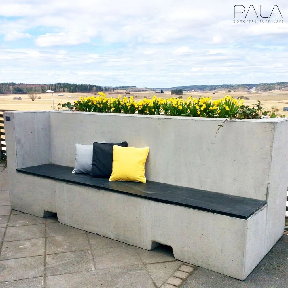 Bepflanzbare Sitzbank Für Die Stadtgestaltung Aus Beton - Venla 3 Bepflanzbare Sitzbank Für Die Stadtgestaltung Aus Beton - Venla