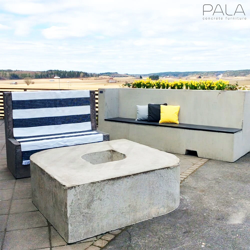 Bepflanzbare Sitzbank Für Die Stadtgestaltung Aus Beton - Venla 4 Bepflanzbare Sitzbank Für Die Stadtgestaltung Aus Beton - Venla – Bild 2