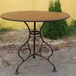 Bistro Garten Tisch Rund Aus Metall Nostalgisch - Noelie 14 Bistro Garten Tisch Rund Aus Metall Nostalgisch - Noelie -Gartentis Verkaufe bistro garten tisch rund aus metall nostalgisch noelie5