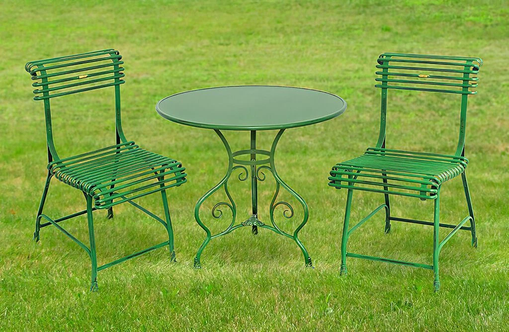 Bistro Garten Tisch Rund Aus Metall Nostalgisch - Noelie 8 Bistro Garten Tisch Rund Aus Metall Nostalgisch - Noelie – Bild 6