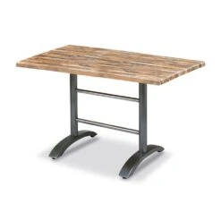 Dekor Gartentisch 120cm Mit Anthrazit Gestell - Ligu Tisch Anthrazit