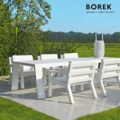 Design Gartentisch Aus Alu - Groß - Borek - 69x291x114cm - Viking Esstisch