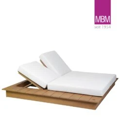 Doppelliege Aus Resysta In Borneo Mit Auflagen Von MBM - La Villa Day Bed Doppelliege