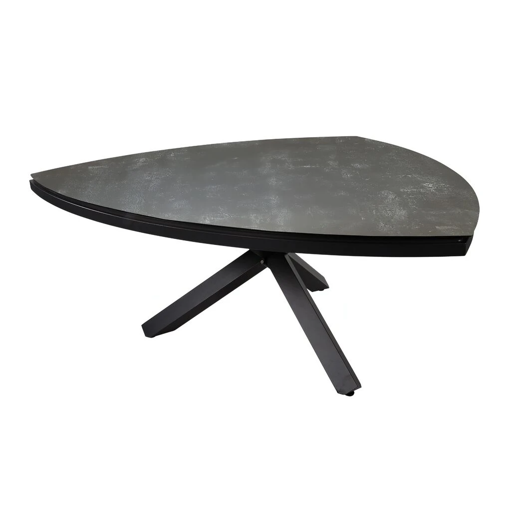 Dreieck Gartentisch 170x170cm Anthrazit - Alu Und Glaskeramik - Zupino 3 Dreieck Gartentisch 170x170cm Anthrazit - Alu Und Glaskeramik - Zupino