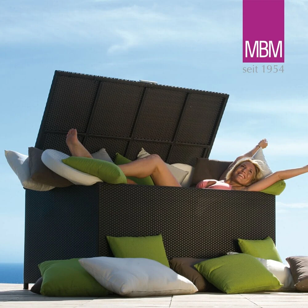 Dunkelbraune Kissentruhe Von MBM - Alu & Polyrattan - Kissentruhe Bellini 3 Dunkelbraune Kissentruhe Von MBM - Alu & Polyrattan - Kissentruhe Bellini