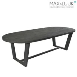 Dunkler Esstisch Aus Teakholz Für Den Garten Von Max & Luuk - Lauren Tisch