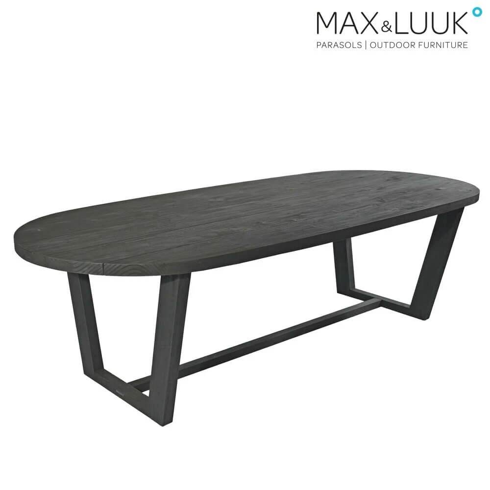 Dunkler Esstisch Aus Teakholz Für Den Garten Von Max & Luuk - Lauren Tisch 3 Dunkler Esstisch Aus Teakholz Für Den Garten Von Max & Luuk - Lauren Tisch