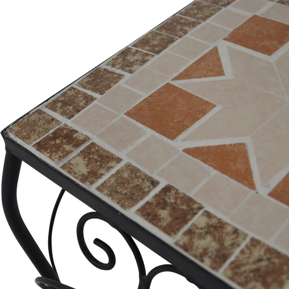 Eckige Blumenständer Als Tische Mit Mosaik - Mosaik Ablagetische 4 Eckige Blumenständer Als Tische Mit Mosaik - Mosaik Ablagetische – Bild 2