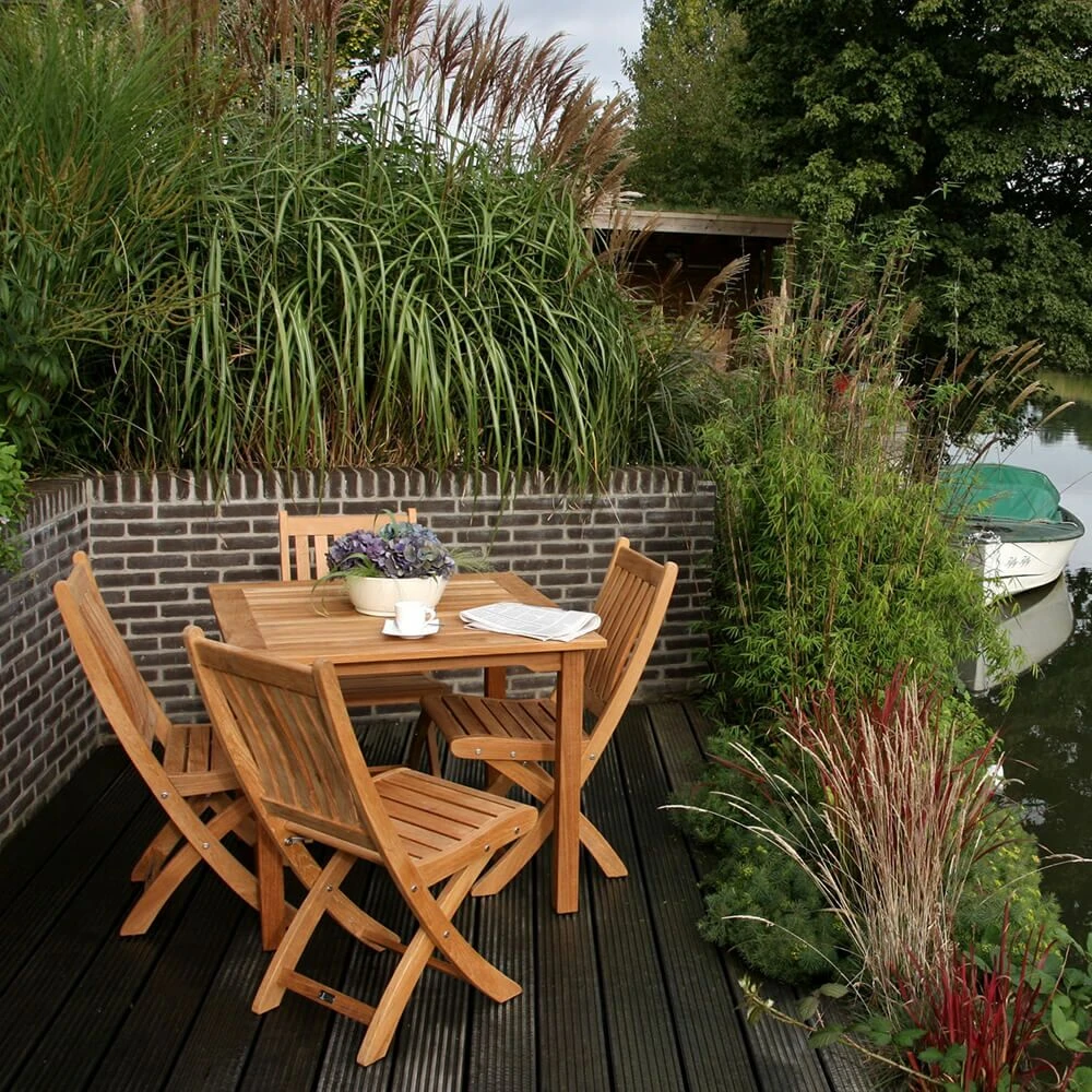 Eckiger Garten Holztisch - Modern - Teakholz - Ruby Gartentisch 7 Eckiger Garten Holztisch - Modern - Teakholz - Ruby Gartentisch – Bild 5