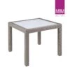 Eckiger Gartentisch Aus Alu, Polyrattan & Glas - MBM - 90x90cm - Tisch Bellini -Gartentis Verkaufe eckiger gartentisch aus alu polyrattan glas mbm 90x90cm tisch bellini