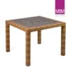 Eckiger Gartentisch Aus Aluminium, Polyrattan & Resysta - MBM - 90x90cm - Gartentisch Bellini -Gartentis Verkaufe eckiger gartentisch aus aluminium polyrattan resysta mbm 90x90cm gartentisch bellini