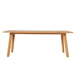 Eckiger Gartentisch Aus Teakholz & Alu - 217x90cm - Rory Gartentisch