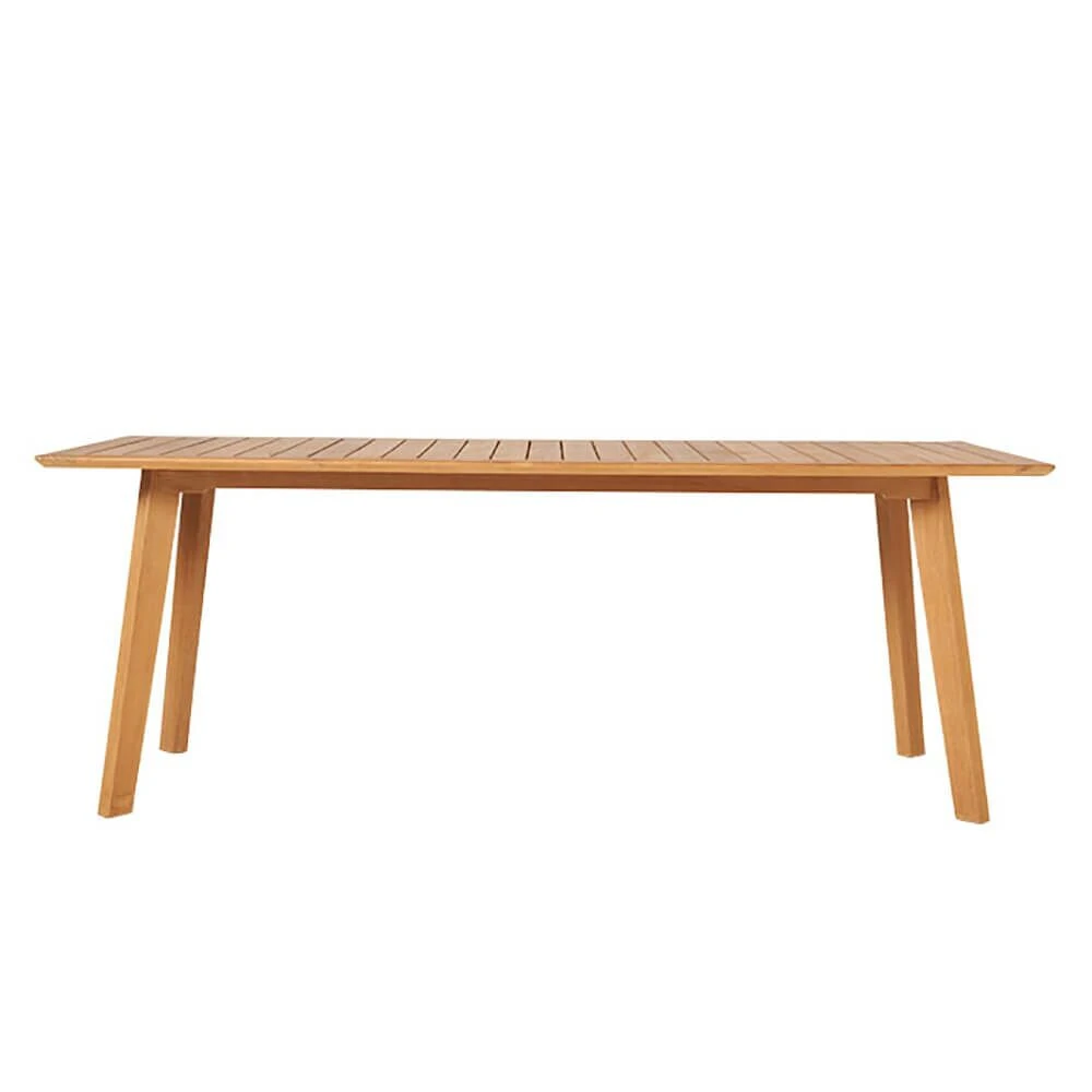 Eckiger Gartentisch Aus Teakholz & Alu - 217x90cm - Rory Gartentisch 3 Eckiger Gartentisch Aus Teakholz & Alu - 217x90cm - Rory Gartentisch