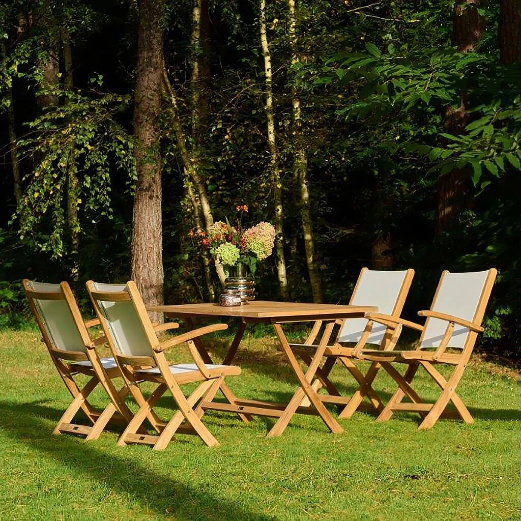Eckiger Klapptisch Aus Teakholz Für Den Garten - Masie Klapptisch 9 Eckiger Klapptisch Aus Teakholz Für Den Garten - Masie Klapptisch – Bild 7