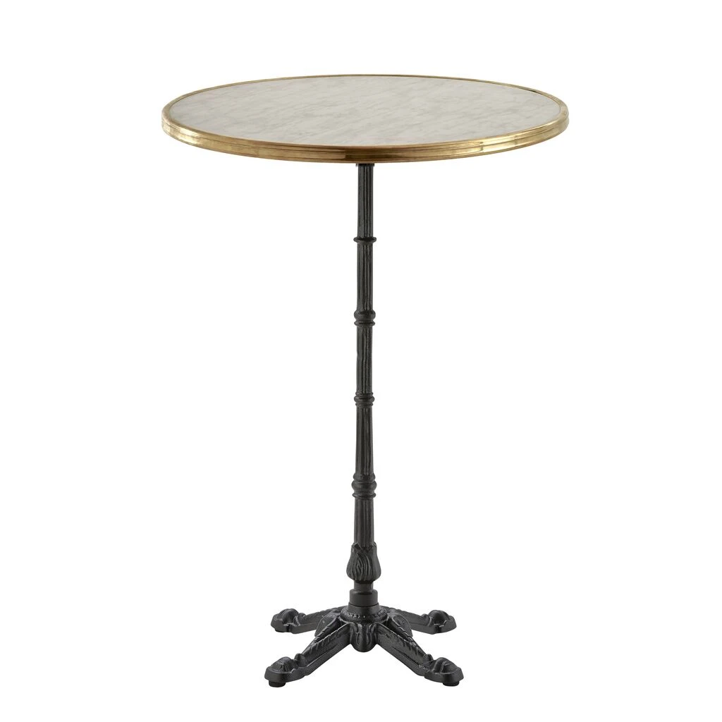 Eleganter Bistrotisch Für Garten Oder Café Mit Eisenfuß Und Heller Tischplatte - Bistrotisch Niels 3 Eleganter Bistrotisch Für Garten Oder Café Mit Eisenfuß Und Heller Tischplatte - Bistrotisch Niels