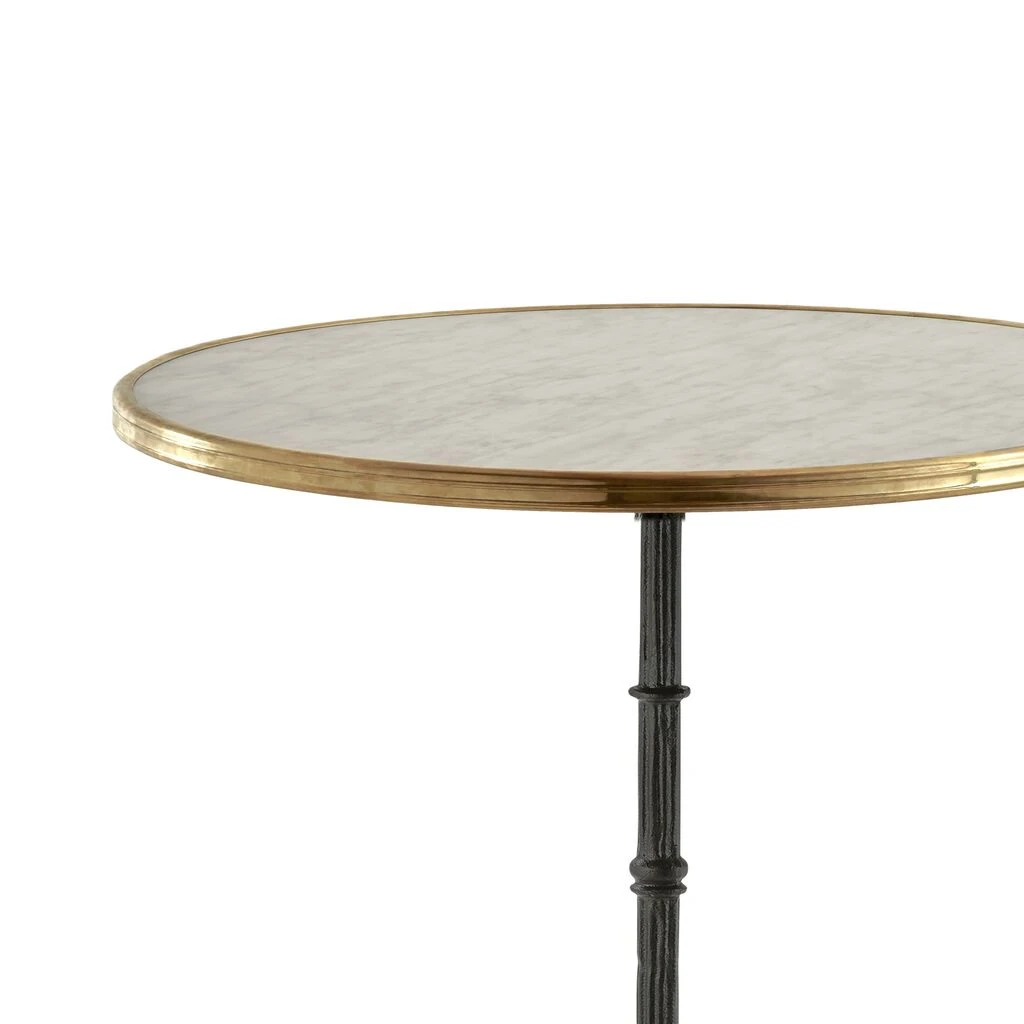 Eleganter Bistrotisch Für Garten Oder Café Mit Eisenfuß Und Heller Tischplatte - Bistrotisch Niels 4 Eleganter Bistrotisch Für Garten Oder Café Mit Eisenfuß Und Heller Tischplatte - Bistrotisch Niels – Bild 2