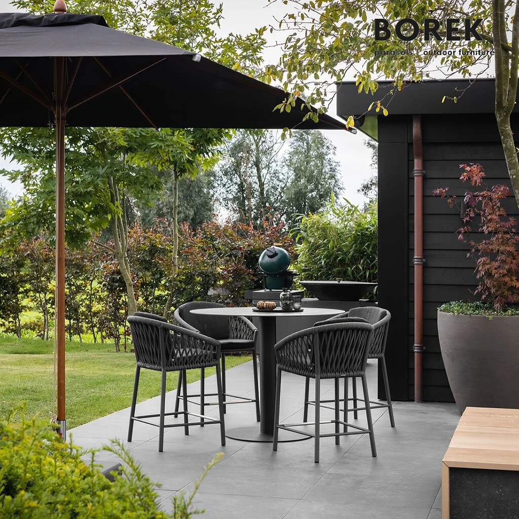 Eleganter Gartentisch In Grau Oder Weiß Aus Edelstahl Mit Dekton Platte - Borek - Peniche Gartentisch 5 Eleganter Gartentisch In Grau Oder Weiß Aus Edelstahl Mit Dekton Platte - Borek - Peniche Gartentisch – Bild 3