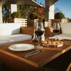 Eleganter Outdoor Tisch Aus Holz Und Stahl Mit Ablage - Masuria - Narie Couchtisch 6 Eleganter Outdoor Tisch Aus Holz Und Stahl Mit Ablage - Masuria - Narie Couchtisch -Gartentis Verkaufe eleganter outdoor tisch aus holz und stahl mit ablage masuria narie couchtisch2