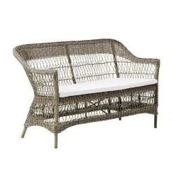 Elegantes 2-Sitzer Sofa Für Den Garten In Antikgrau - 2-Sitzer Hedda