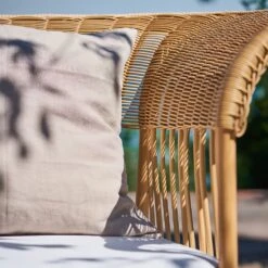 Elegantes Gartensofa Aus Alu-Rattan In Der Farbe Natur - Gartensofa Enna -Gartentis Verkaufe elegantes gartensofa aus alu rattan in der farbe natur gartensofa enna5