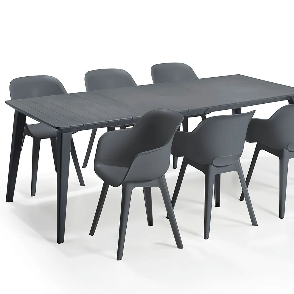 Essecke Für 6 Personen Aus Polypropylen - Sitzecke Ruga 3 Essecke Für 6 Personen Aus Polypropylen - Sitzecke Ruga