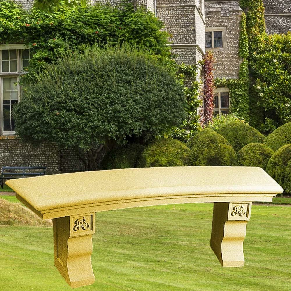 Garten Bank Stein Halbrund Gebogen 3 Garten Bank Stein Halbrund Gebogen