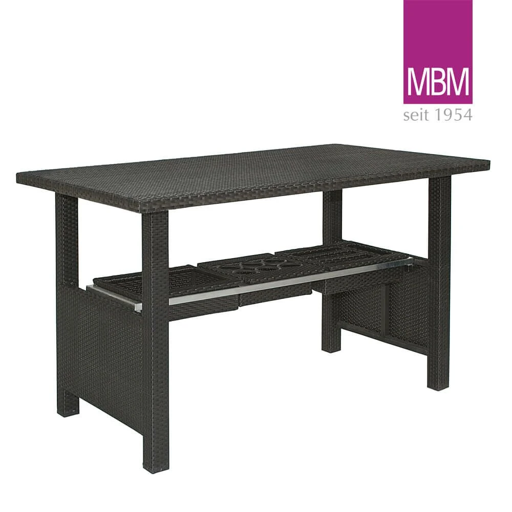 Garten Bar Von MBM - Alu & Kunststoffgeflecht - Dunkelbraun - Bar Bellini 5 Garten Bar Von MBM - Alu & Kunststoffgeflecht - Dunkelbraun - Bar Bellini – Bild 3