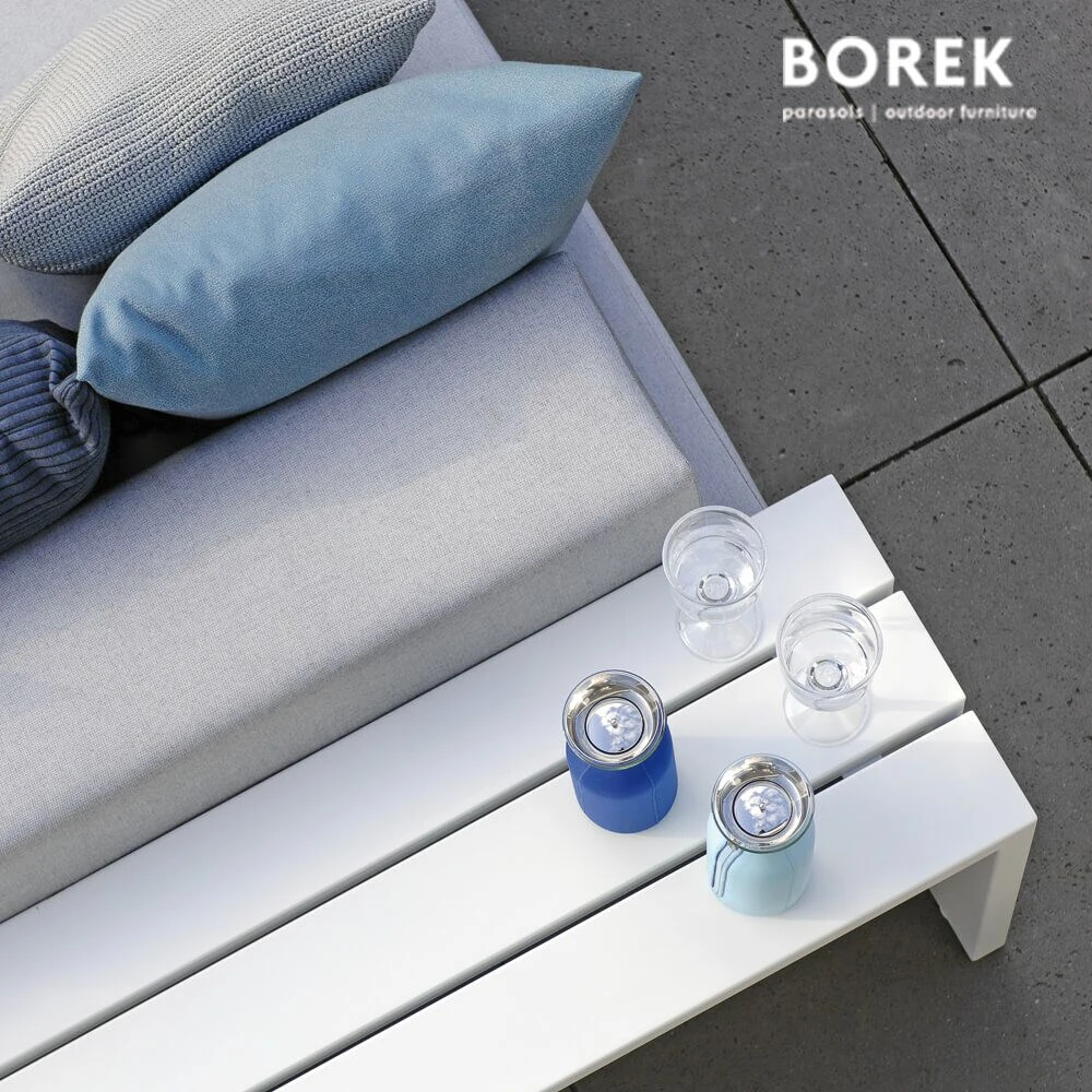 Garten Beistelltisch Aus Alu - Weiß - 60x212x38cm - Borek - Samos Beistelltisch 5 Garten Beistelltisch Aus Alu - Weiß - 60x212x38cm - Borek - Samos Beistelltisch – Bild 3