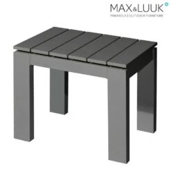 Garten Beistelltisch Aus Aluminium - 50x40cm - Eckig - Max&Luuk - Morris Beistelltisch