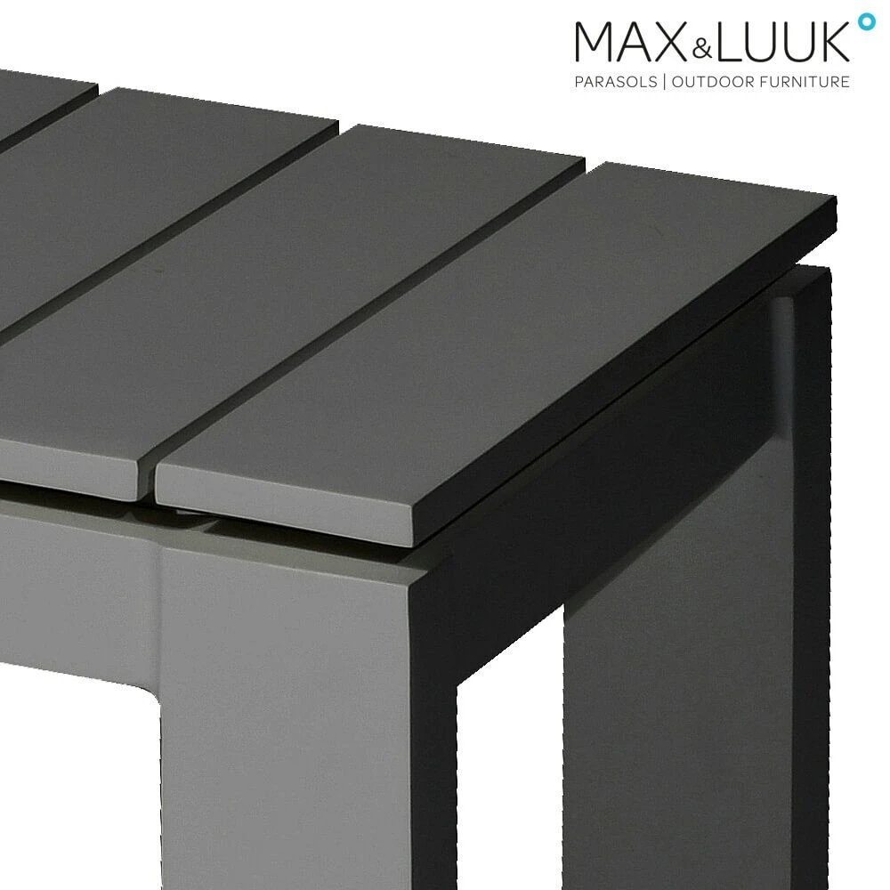 Garten Beistelltisch Aus Aluminium - 50x40cm - Eckig - Max&Luuk - Morris Beistelltisch 4 Garten Beistelltisch Aus Aluminium - 50x40cm - Eckig - Max&Luuk - Morris Beistelltisch – Bild 2